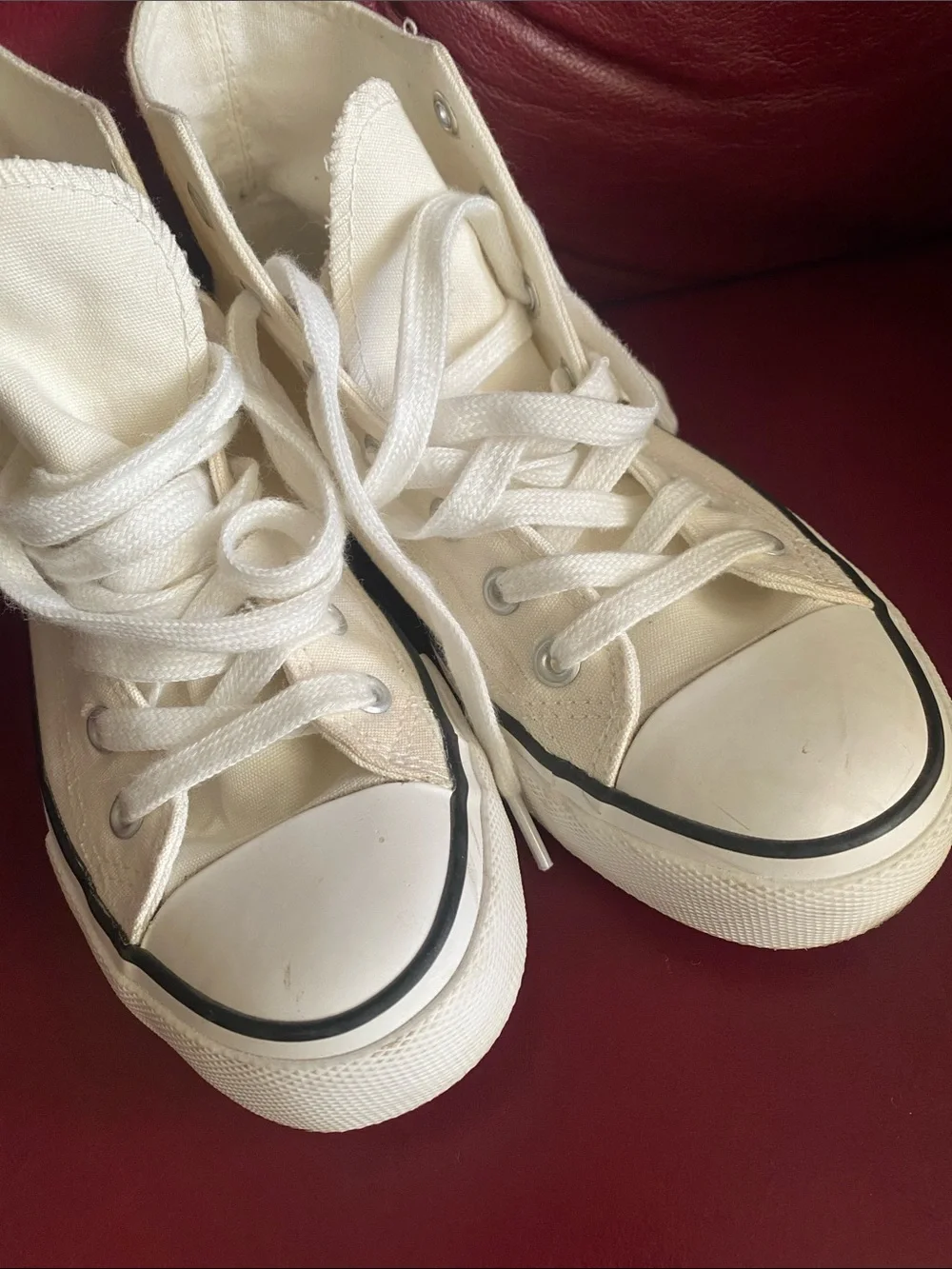 Keith Haring Signed Canvas High Top Sneakers 6
